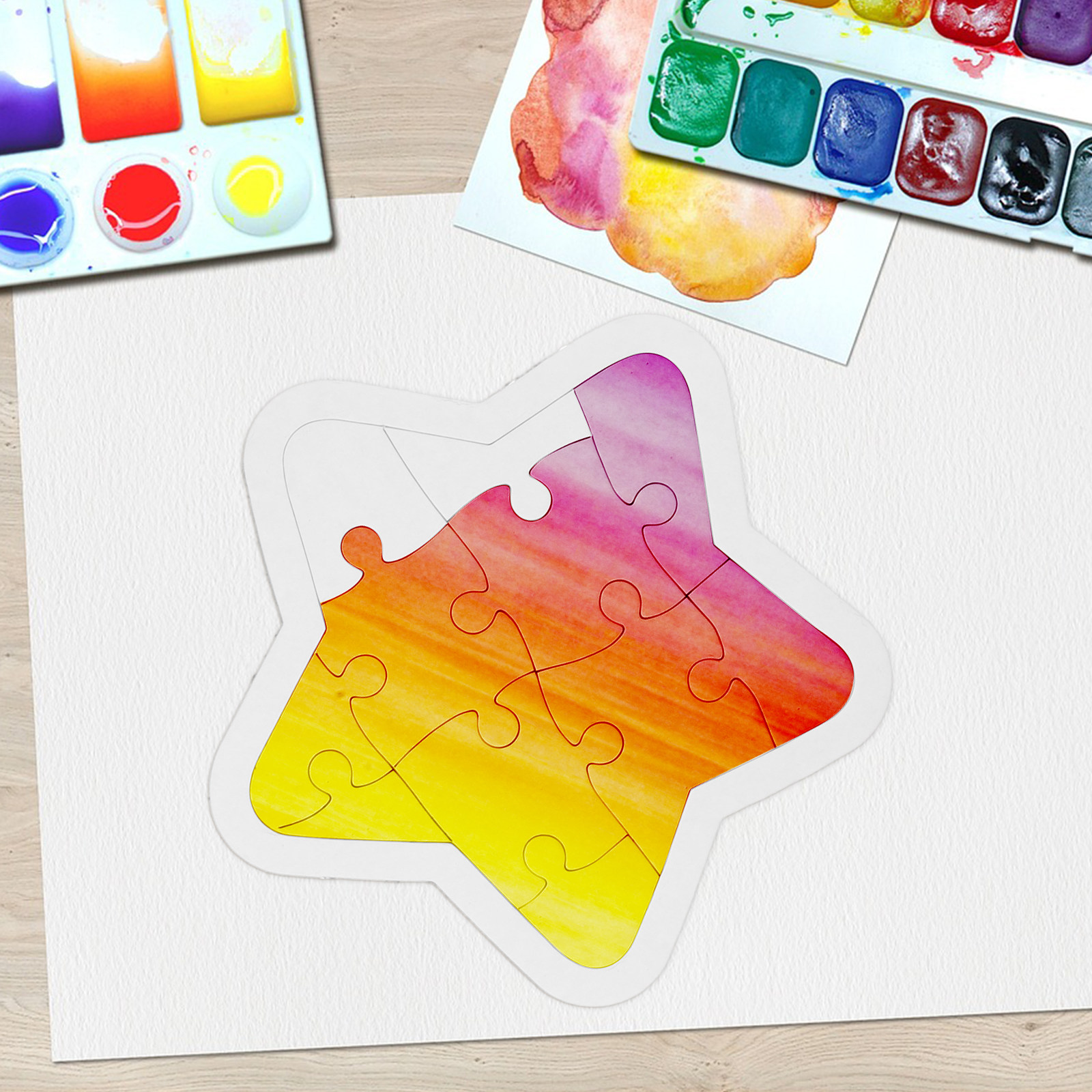 6Pcs Cartoon Blank DIY Drawing – обзор и цена Puzzle Blank White