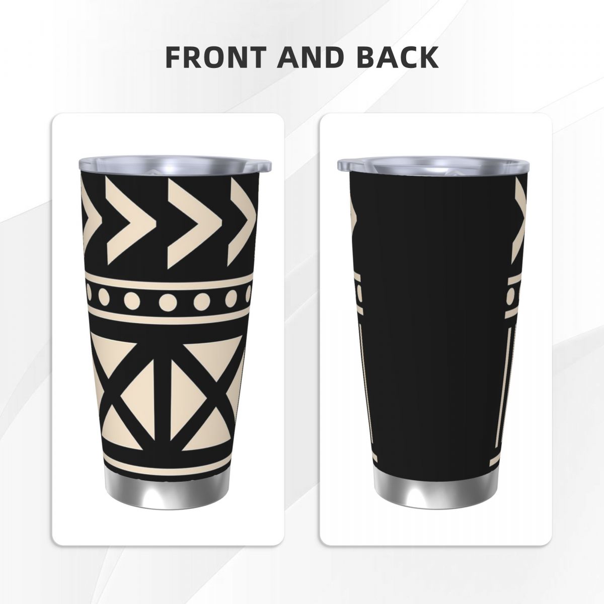 African Mud Cloth Black And Wh – обзор и цена Tumbler 20Oz White