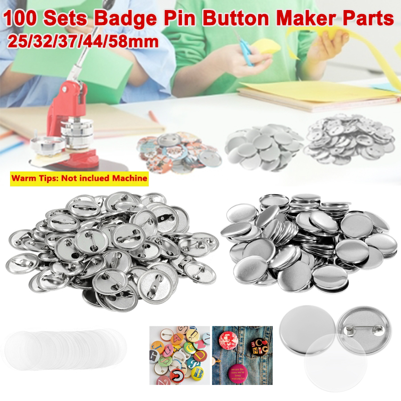 100 Sets Blank Badge Pin Butto – обзор и цена Button Badge Blank