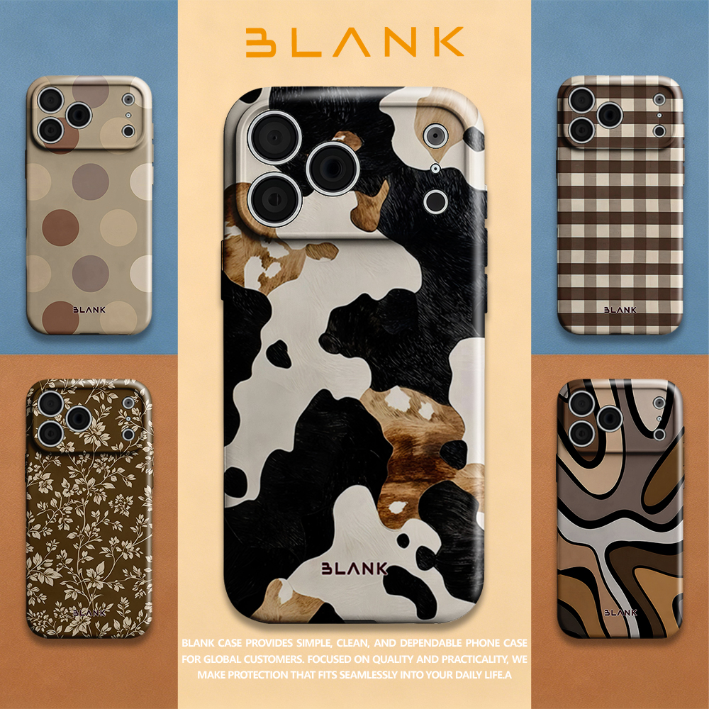 Mocha Cow Print For iPhone 17  – обзор и цена Phone Case Blank Print