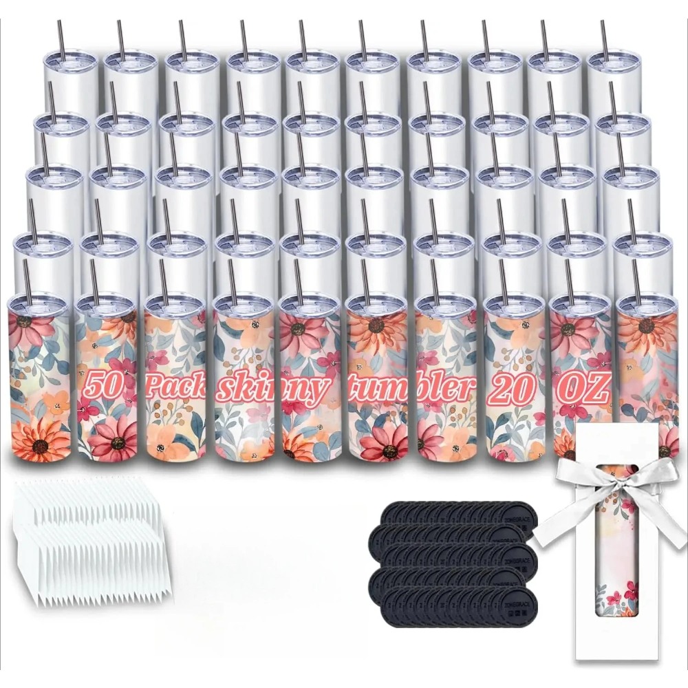 Accessorie 50 Pack Sublimation – обзор и цена Tumbler 20Oz White