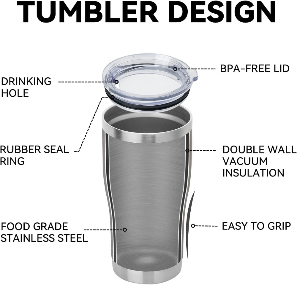 20oz Stainless Steel Tumbler w – обзор и цена Tumbler 20Oz White